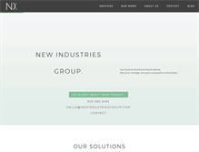 Tablet Screenshot of newindustriesgroup.com